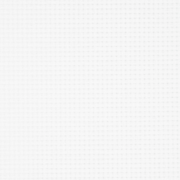 Close-up of Zweigart 10 count white Aida fabric showing the evenweave grid texture.