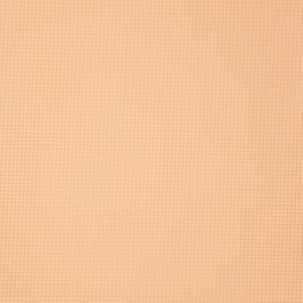 Close-up of Zweigart 15 count cream Aida fabric showcasing its intermediate evenweave grid and warm, soft cream color.