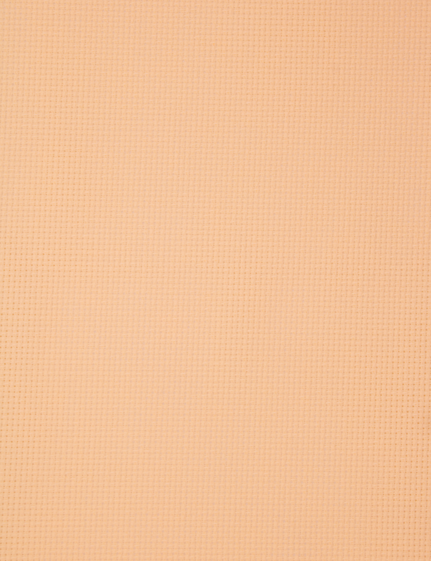 Close-up of Zweigart 15 count cream Aida fabric showcasing its intermediate evenweave grid and warm, soft cream color.