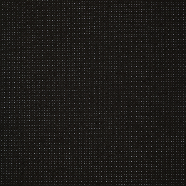 Close-up of Zweigart 15 count black Aida fabric showcasing its intermediate evenweave grid and rich dark background.